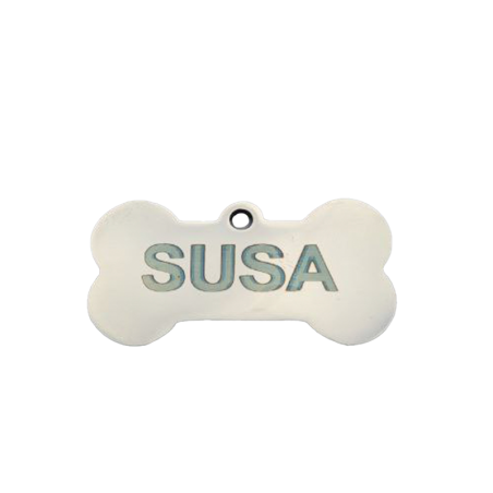 Placa para Perro/Gato en Acero Inoxidable - Mediana