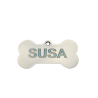 Placa para Perro/Gato en Acero Inoxidable - Mediana