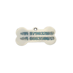 Placa para Perro/Gato en Acero Inoxidable - Mediana