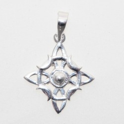 Dije Nudo de Bruja Plata 925 – Talismán Ancestral de Protección Poderosa