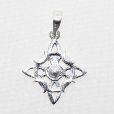 Dije Nudo de Bruja Plata 925 – Talismán Ancestral de Protección Poderosa