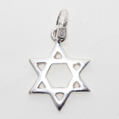 Colgante Estrella David Plata 950 – Símbolo de Fe y Protección Divina