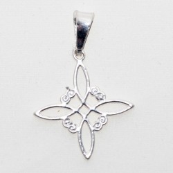 Nudo de Bruja en Plata 925 – Símbolo Mágico de Protección y Tradición