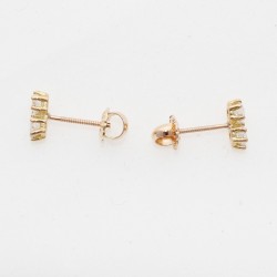 Pendientes Oro con Circones – Elegancia Brillante para Momentos Especiales