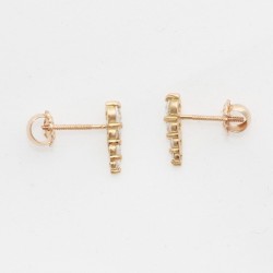 Pendientes de Oro 18k con 4 Circones – Elegancia y Brillantez en Joyería Fina