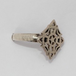 Anillo de Plata - Estrella, Nudos de Bruja y Medias Lunas