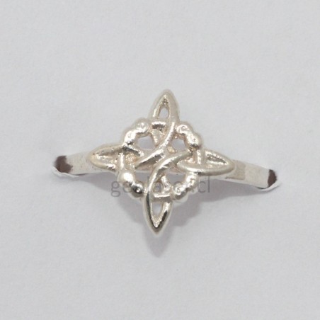 Anillo Nudo de Bruja Plata 925 - Joyería Mágica | genlaser.cl | Arica